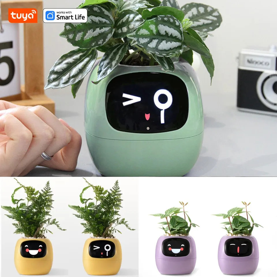 Pot de fleurs rechargeable par USB